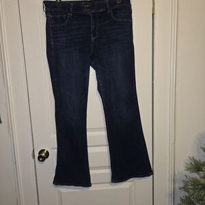 American Eagle Outfitters Dark Blue Flare Jeans